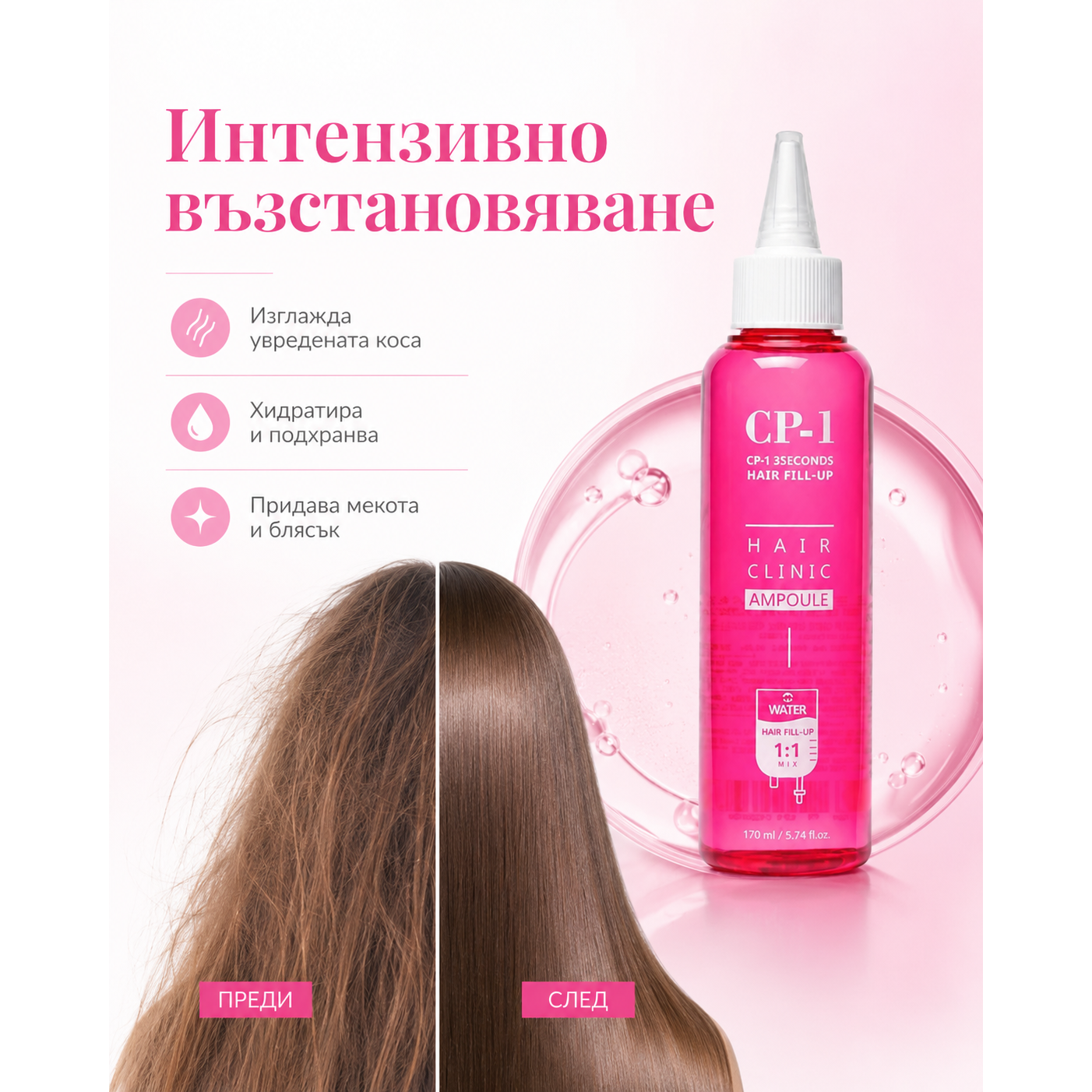 Esthetic House CP-1 3 Seconds Hair Ringer Hair Fill-up Ampoule 170ml